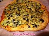 Pizza aux courgettes