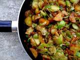 Poêlée de tempeh fumé aux légumes