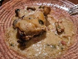 Poulet aux champignons à la normande