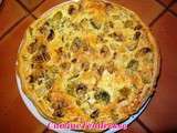 Quiche brocolis champignons ricotta