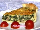 Quiche d'épinards au bruccio