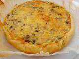 Quiche haricots blancs, maquereaux, coriandre