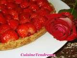 Sablé aux amandes et aux fraises