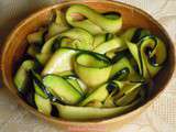 Salade de courgettes crues