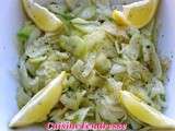 Salade de fenouil mi-cuit au citron