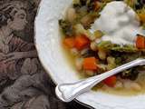 Soupe aux chou et haricots