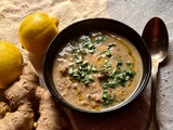 Soupe de boeuf au citron et basilic (céto)