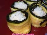 Sushis de courgettes grillées