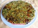 Tarte aux courgettes confites