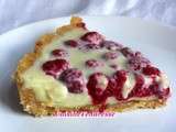 Tarte aux framboises et chocolat blanc (sans cuisson)