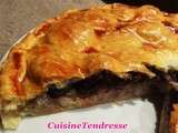 Tourte de boudin noir aux marrons