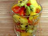 Verrines mangue avocat