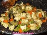 Wok de poulet au basilic