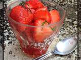 Fraises au sirop de basilic