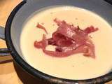 Velouté de topinambours & jambon sérano