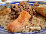 Couscous d’automne au mulet et au coing