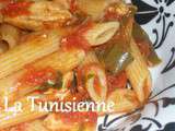 Penne poulet/poivrons : recette express