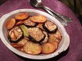 Aubergines et pommes de terre au four