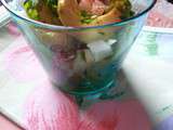 Avocat en salade exotique