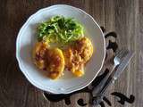 Baked potatoes with red onion, butter, beer and cheddar