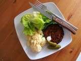 Beansteaks à l'américaine (steak végétarien de haricots rouges)