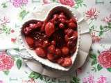 Gelée de rosé aux fraises et framboises