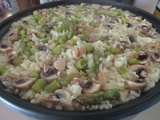 Risotto champignons asperges et pst