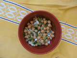 Salade de pois chiches d'inspiration marocaine