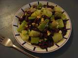 Salade tiède de haricots et de pommes de terre