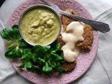 Soupe brocoli - curry - coriandre & galettes à l'indienne