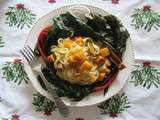 Tagliatelle aux légumes (et aux petits bouts de saucisse)