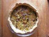 Tarte crémeuse poireau-sésame-cumin