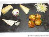 Assiette de degustation de fromages