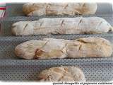 Baguettes maison a la farine d'epeautre