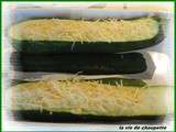 Barquettes de courgettes au fromage