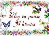 Blog en pause pour raison de vacances