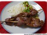 Boeuf au sesame et salade de concombre