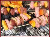 Brochettes de foies de volaille