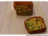 Cake petit pois et tomme de vache