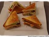 Club sandwich au saumon fume