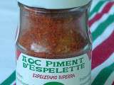 Concours de recettes au piment d'espelette