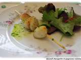 Coquilles de saint-jacques grillees