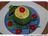 Courgette ronde farcie aux cereales saveurs alsacienne