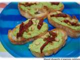 Crostinis a la courgette