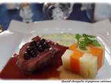 Filet mignon de biche aux cassis de fougerolles