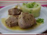 Filets mignons et puree de pommes de terre aux herbes a l'huile d'olive