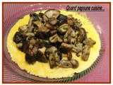 Fine omelette aux cepes frais