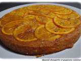 Gâteau renverse a l'orange miel et pavot