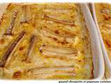 Gratin de saumonette au cidre