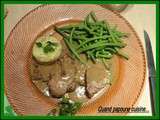 Grenadins de veau aux girolles, sauce au foie gras